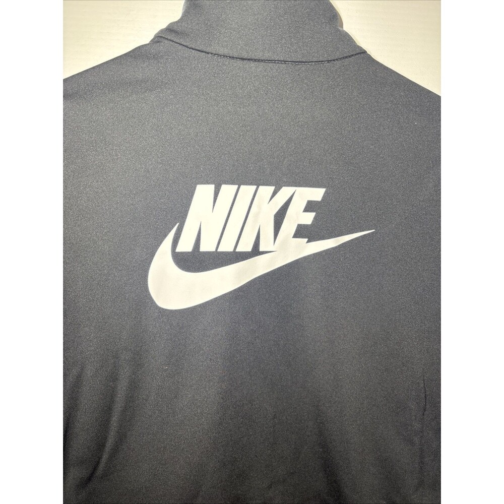 Large Nike Sportswear Tracksuit Jacket Boy's FD3067-010 Triple Black V - Picture 5 of 6